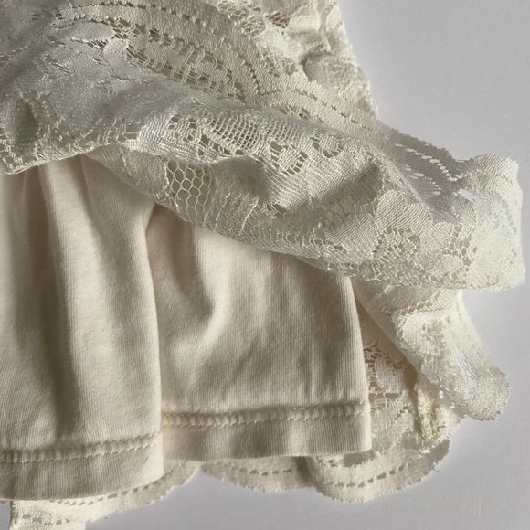 Carter's Floral Lined Lace Skirt Scallop Hem 18 M - Picture 3 of 8